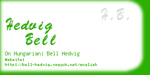 hedvig bell business card
